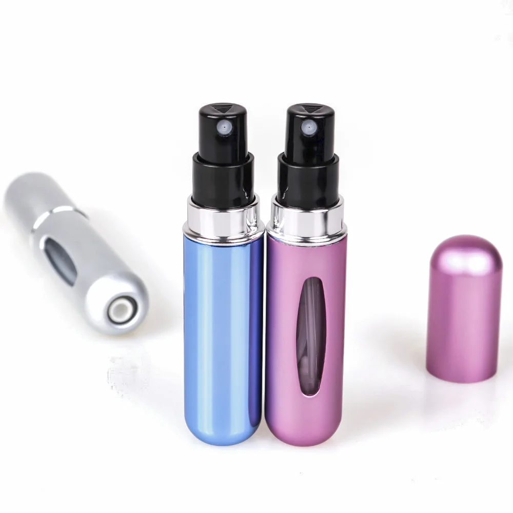 5ml High-Grade Empty Refillable Perfume Crystal Bottom Bottle Cosmetic Containers Parfum Atomizer Spray Dispenser Portable
