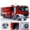 8x4 1/14 RC Painted Fire Fighting Truck Assembled Fire Sprinkler Vehicles with Sounds Lights System Battery Remote Controller 2
