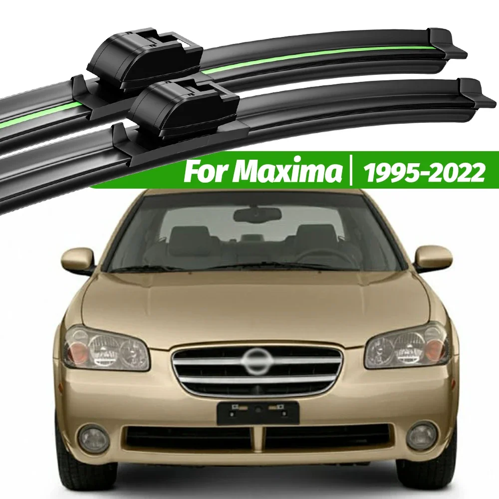 

For Nissan Maxima A32 A33 A34 A35 A36 1995-2022 2pcs Front Windshield Wiper Blades 2003 2008 2015 Windscreen Window Accessories