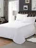 One Piece of Single Bed Sheetss (Excluding Pillowcases and Pillow Cores) Washed Material Pure White Hotel Bed Sheetss B&B Single and Double Home Use 2