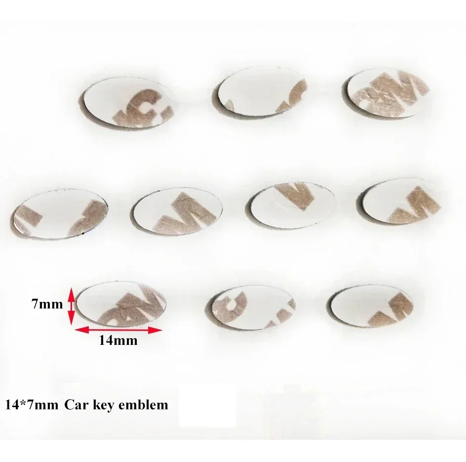 14 X7Mm Forma Ovale Car Key Fob Sticker Logo 17 X9Mm Car Emblem Sticker Car Control Key Logo