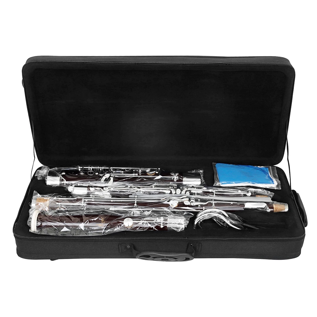 SLADE C Key Bassoon Professional Maple Bassoon with Reed Gloves Cleaning Cloth Carrying Case Accessories Woodwind Instrument
