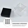 12pcs Transparent Plastic Square Box Mineral Specimen Collection Box Storage Box 3