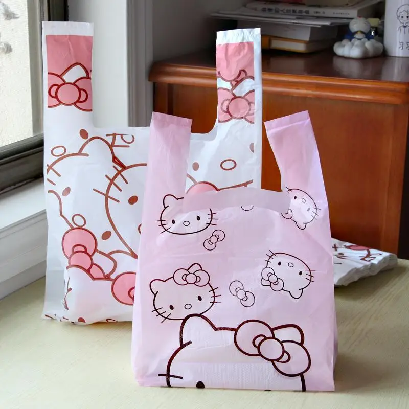 100 pz/set sacchi della spazzatura Sanrio Anime Hello Kitty stampa