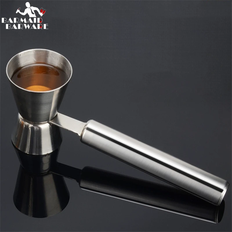 

Measuring Cup Tools Bar Measure Cocktail Jigger With Handle Measuring Cup 304 Stainless Steel Bar Tools Bar Accessories