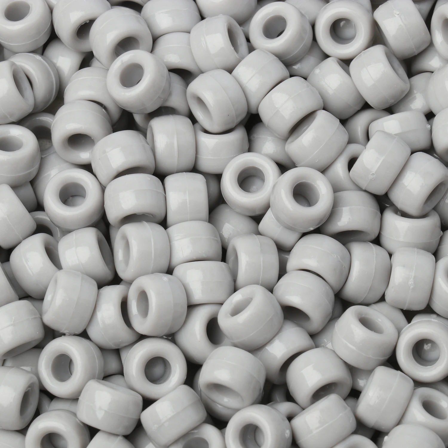 Set of 100 Luminous Acrylic Pony Beads – Large Hole Spacer Beads for DIY Crafts, Jewelry, Bracelets, and Hair Accessories