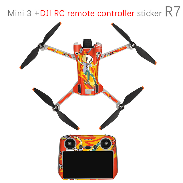 Stickers for DJI Mini 3 Pro Skin Scratch Resistant Waterproof for DJI RC Remote Control Sticker Accessories