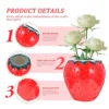 Strawberry Creative Vase Flower Ceramic Pot Planter Floral Holder Decorative Fruitcenterpiece Table Succulentart Decor Pottery 4