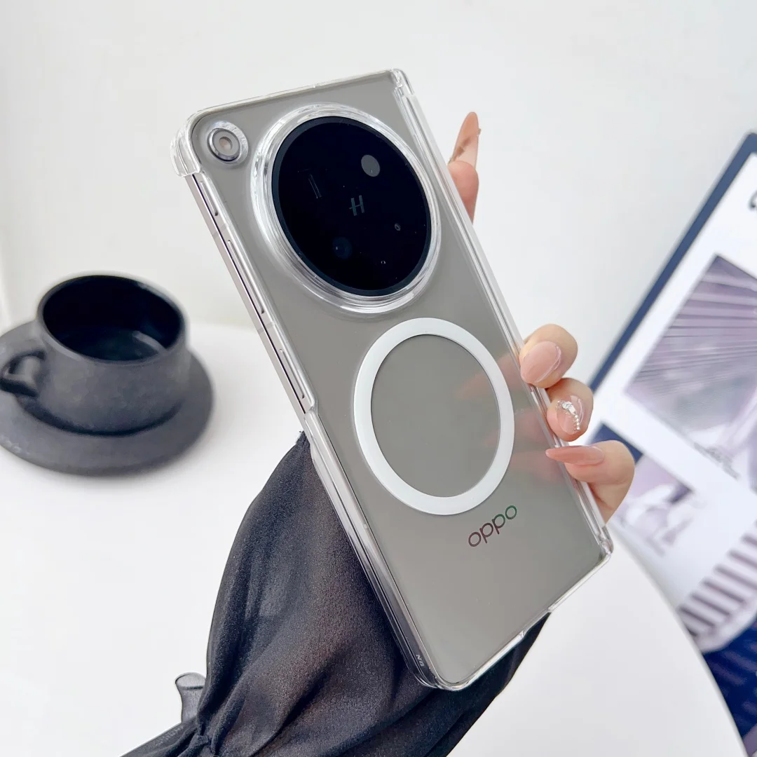 OPPO Find N6 Matte Clear Protective Phone Case with MagSafe Compatibility