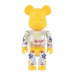 Qianqiu – figurine Bearbrick, jouet à la mode, œuf d'or, ondulations d'eau, 28cm, 400% 