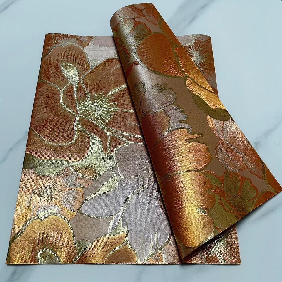 2,5 Yards Afrikanisches Sego Gele Stoff-Set, Damast-Kopftuch & Wickeltuch zum Nähen, Nigerianisches Kopfbedeckungsmaterial TXH-23-13 – Detail 11