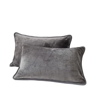 Thicken Soft Flannel Pillow Case Winter Warm Pillowcases Cushion Cover For Adult Children Home Decorative Throw Pillows 1/2 pcs 1
