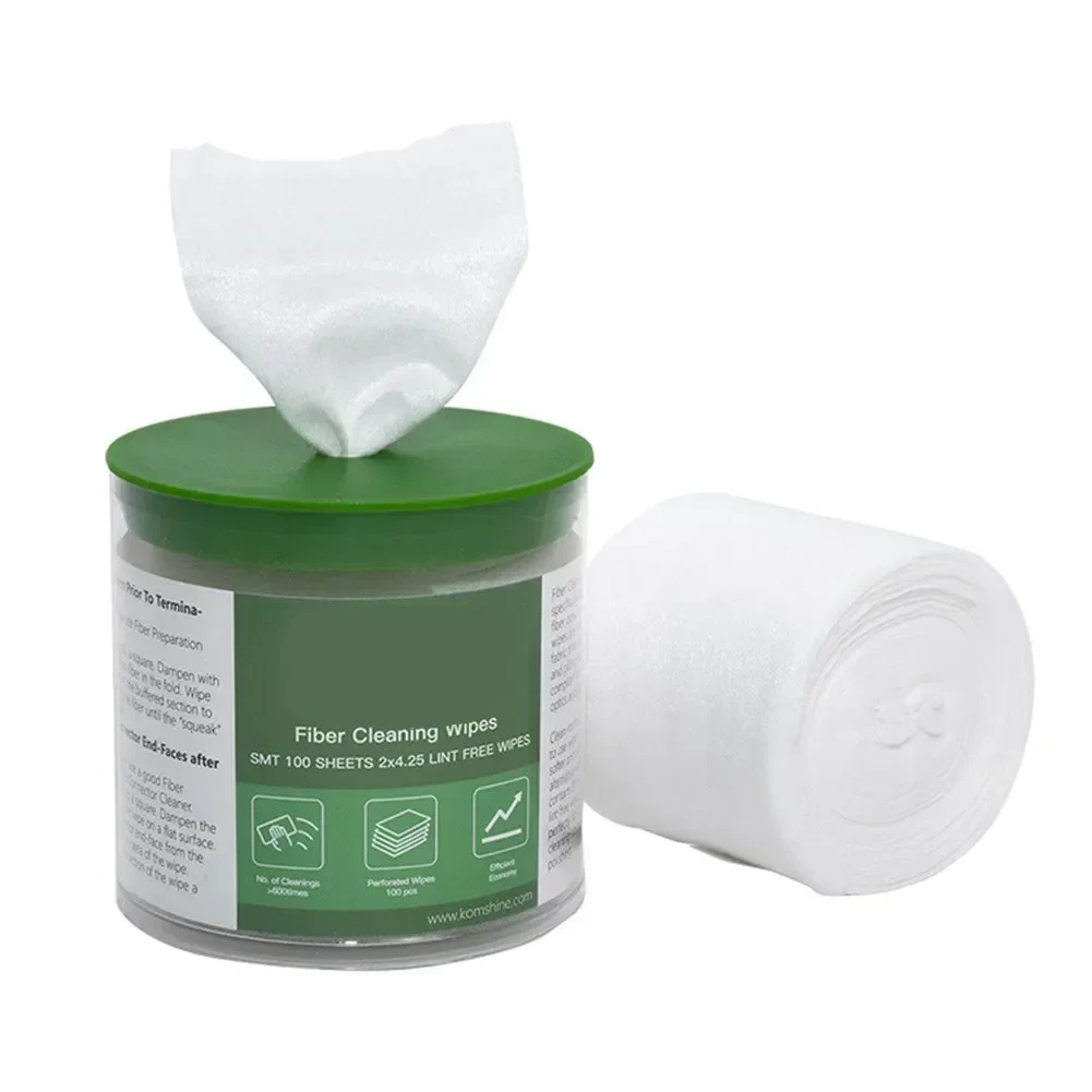 Optical Fiber Cleaning Wipes - Lint-Free Dust Removal Papers (600 PCS/Box)