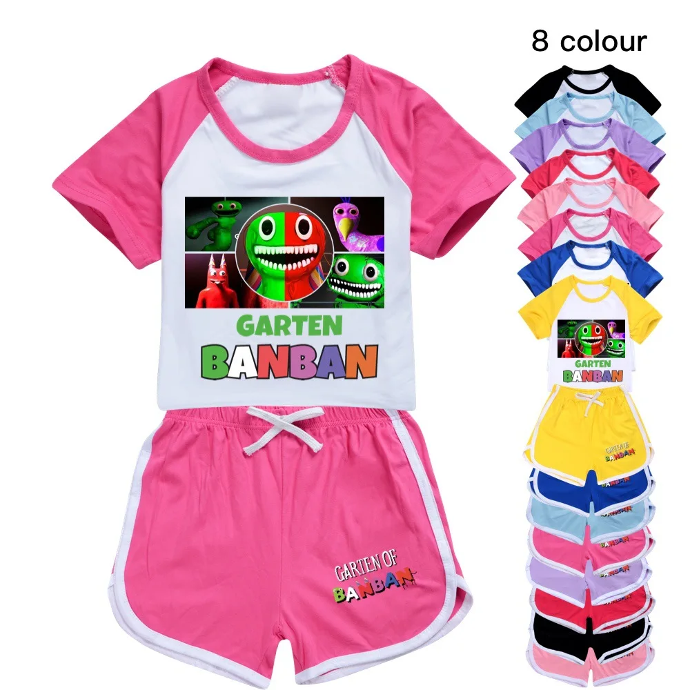 

2023 Kids Garden of Banban Fashion T-shirt Shorts Leisure Sports Suit Boy Clothing Set School Girl Outfit Girls Boutique Outfits