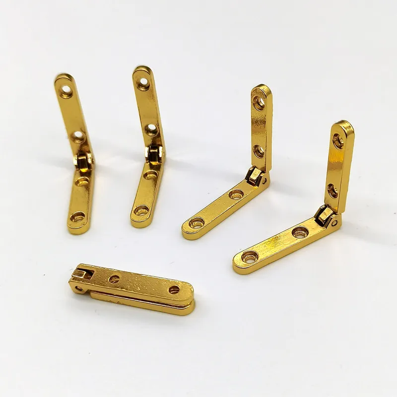 90 Degree Hinges stainless steel hinges door hinges 6Pcs Zinc Alloy Seven-letter Spring Hinge for Wooden Box Gift Wine Jewellery Case Cabinet Furniture Hardware