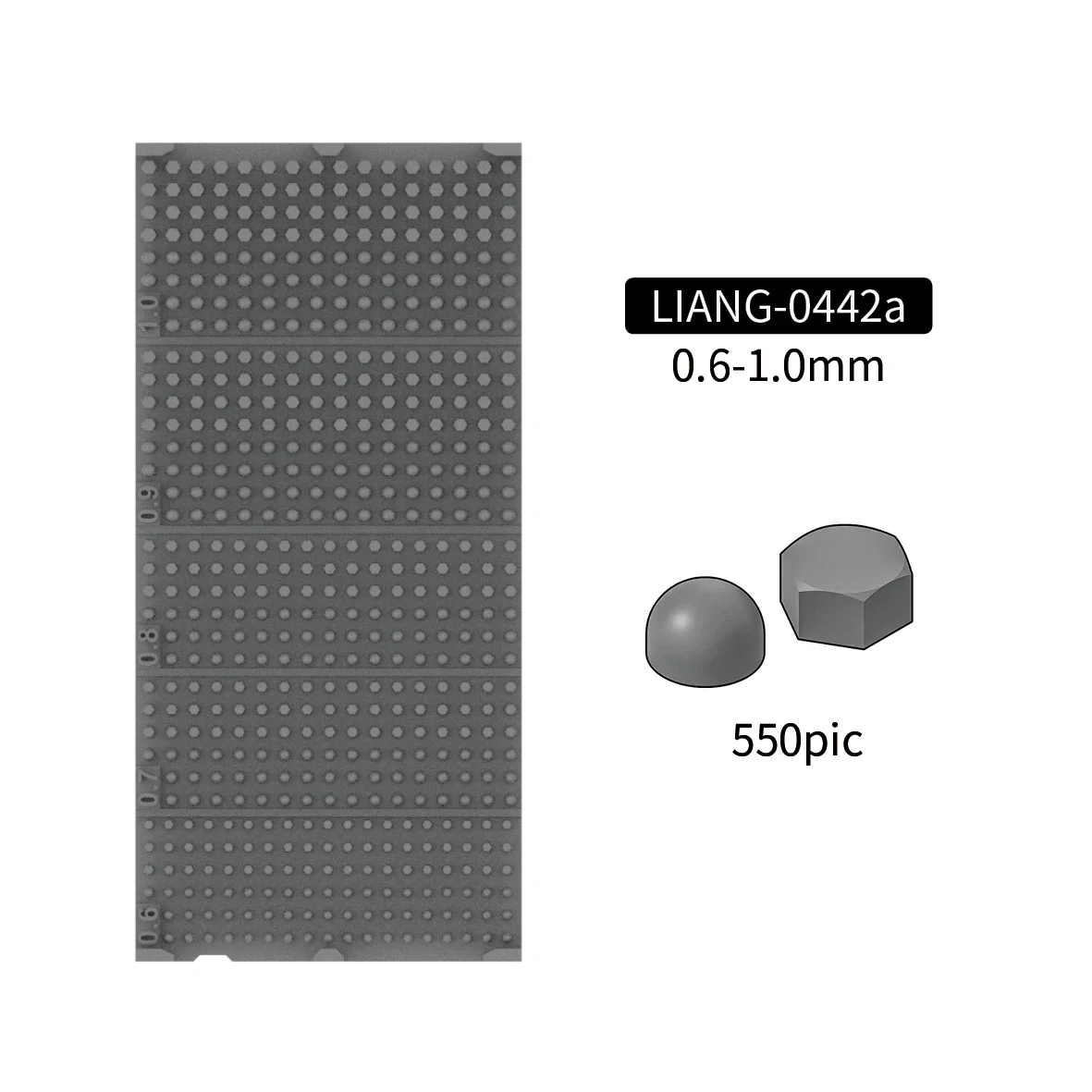 LIANG model resin modified part 0442 multi-ratio universal modified screw 0.6-2.0MM 6