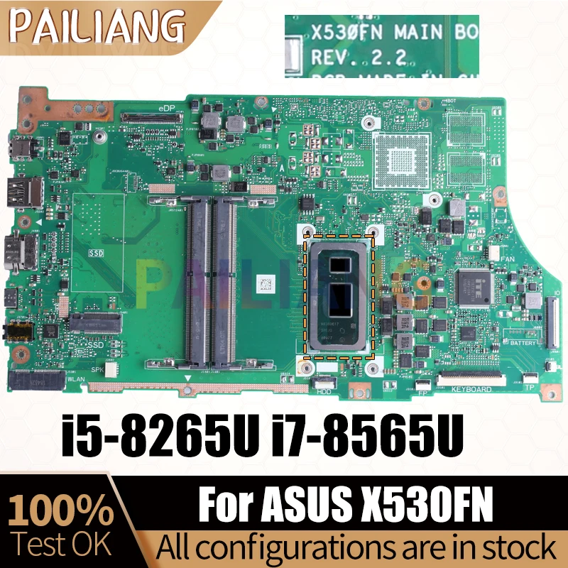 Материнская плата для ноутбука ASUS X530FN REV.2.2 стандартная материнская плата для ноутбука полный тест