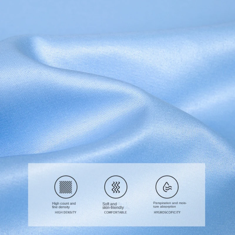 2023 Summer Short Sleeve High Density Silky Material Solid  Elastic Business Men Dress Shirts No Pocket Stretch Clothes 2