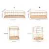 Nordic Gold Metal Iron Makeup Pen Storage Basket Office Desktop Sundries Makeup Brushes Holder Table Cosmetics Organizer Rack 4