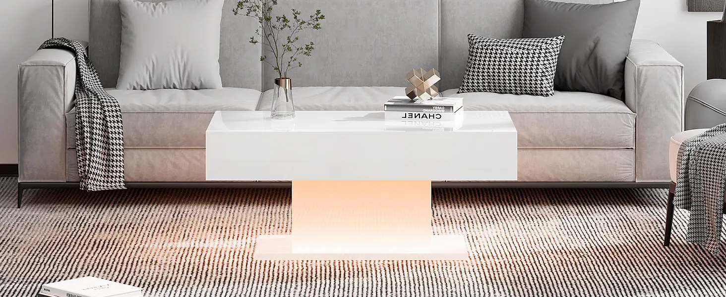 led coffee table