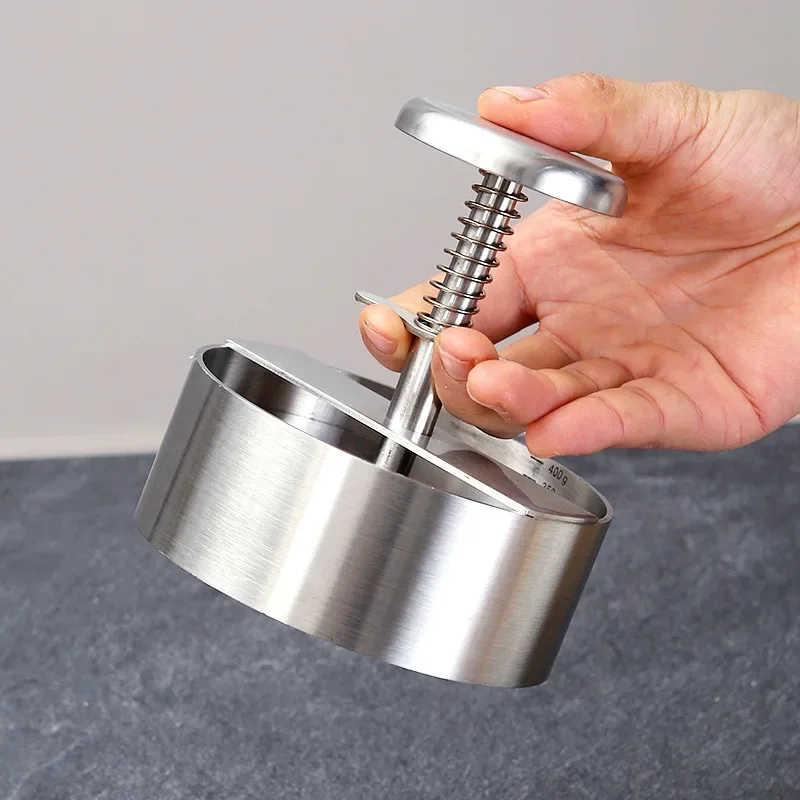 Hamburger Druk Hamburger Patty Maker 304 Rvs Varkensvlees Rundvlees Hamburgers Handpers Mal Voor Grill Bakplaat Vlees Tool