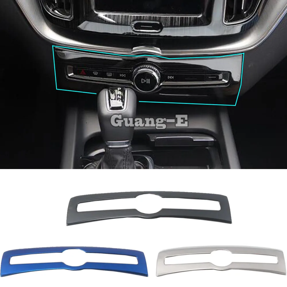 For Volvo Xc60 2018 2019 2020 2021 Car Styling Garnish Inner Trim Conditioning Middle Condition Switch Outlet Vent Hoods 1Pcs