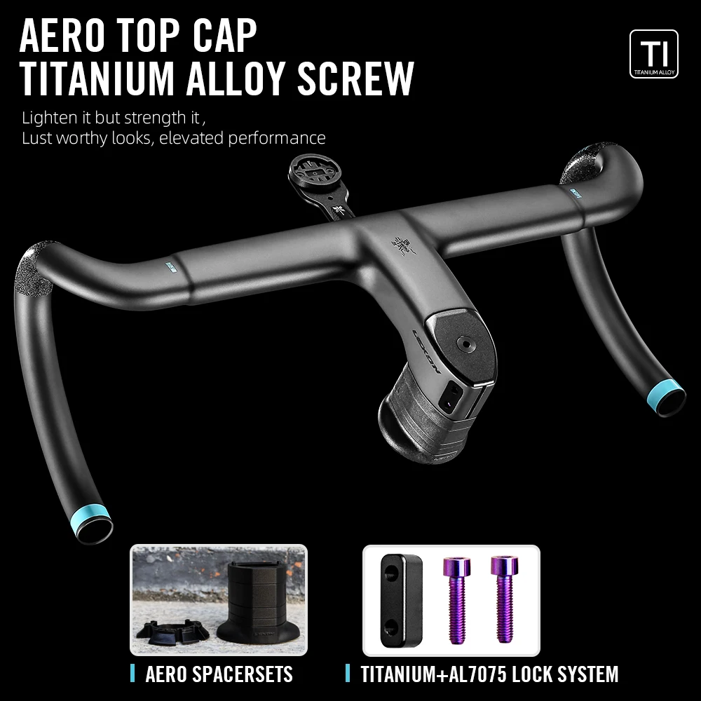 LEXON VERO Super Light Integrated Carbon Road Handlebars Full