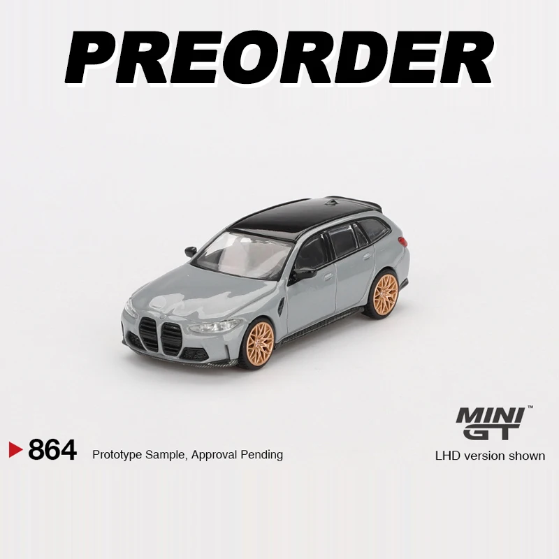 MINIGT 1:64 M3 Competition Touring Brooklyn Grey alloy car