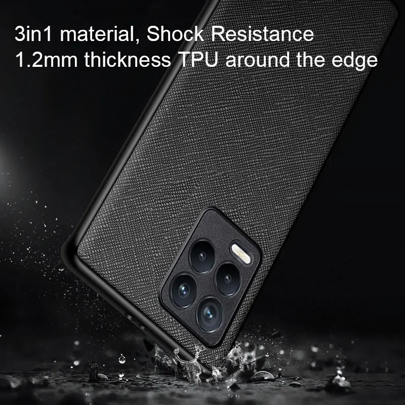 Luxury Cross Pattern Leather Phone Case - Stylish Protective Cover