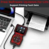 OBD2 Scanner Live Data Professional Mechanic OBDII Diagnostic Code Reader Tool for Check Engine Light 6