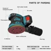 20V Wireless Electric Random Orbital Sander Polisher Tool Polishing Machine Grinder for Car Paint Care Rust Removal 3