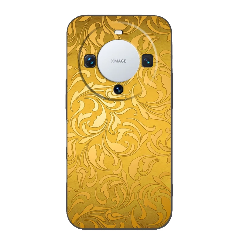 Gold Foil Art Silicone Phone Case Cover