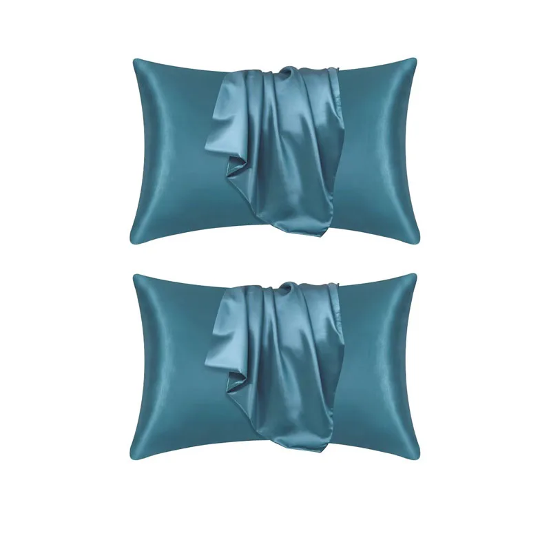Luxurious 100% Silk Pillowcase - Silky Satin Hair Beauty & Comfort Pillow Cover for Home Decor (1 or 2 Pack)