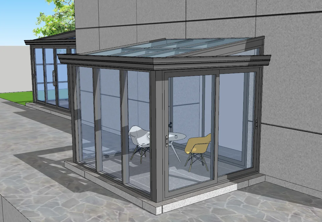 Outdoor Four Season Patio Enclosure Sunroom Kit Veranda Sunshine Glass House Aluminum Sunroom