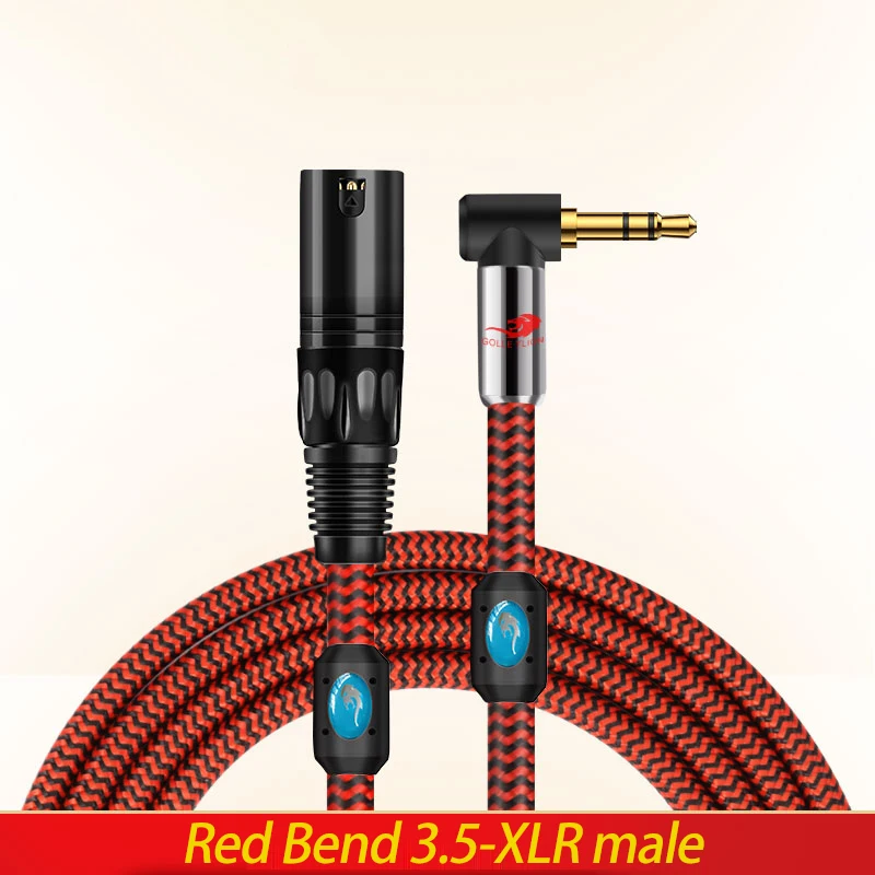 Professionelles Audiokabel mit 3,5-mm-Stecker auf XLR | Abgeschirmte Lautsprecheranschluss für die Verstärker-Mischkonsole | Soundsystem für Heimkino – Detail 20