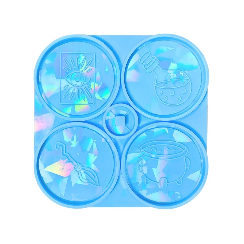 

2023 Epoxy Resin Mold Potion Theme Combination Cup Tray Dish Mat Epoxy Resin Silicone Moulds 57BD