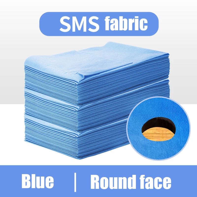 20/50/pack SMS non-woven breathable perforated disposable bed linen beauty salon hotel travel bed linen massage bedding 7