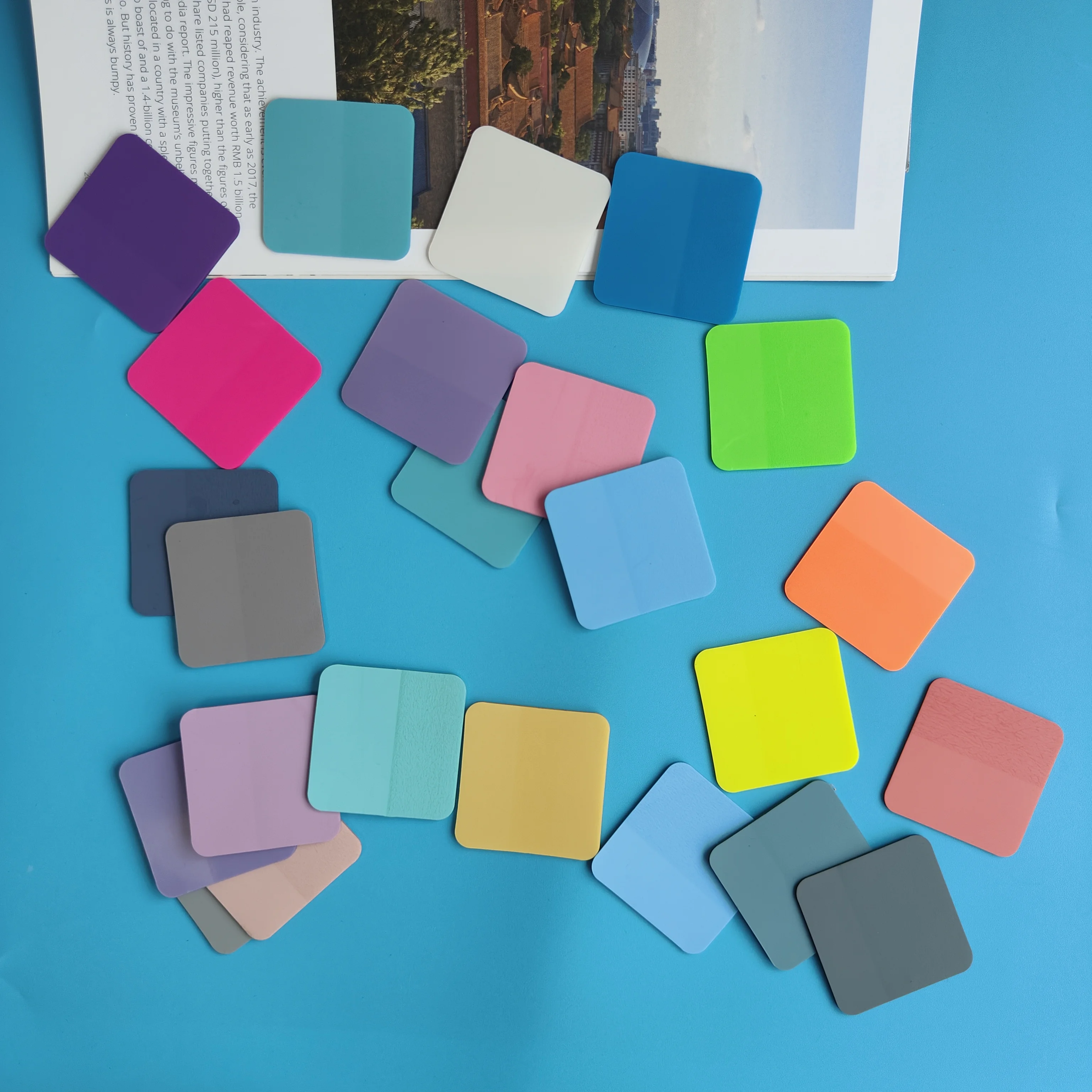 480 Sheets 24Colors Transparent Sticky Notes Scrapes Stickers Note Pads Paper Clear Notepad School Stationery Office Supplies 5