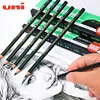 Japanese Stationery 12pcs Uni Sketch Pencil 9800 HB/14B/12B/2B/10B Professional Art Student Special Drawing Soft Carbon Stylo 5