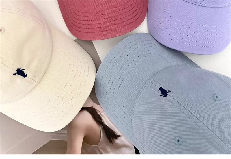Unisex Sommer Baseball Kappe Männer Frauen Baumwolle Hüte Einfache Landwirt Stickerei Kappe Casual Sonnenschirm Kappen Einstellbar Weiche Sport Hut – Detail 2