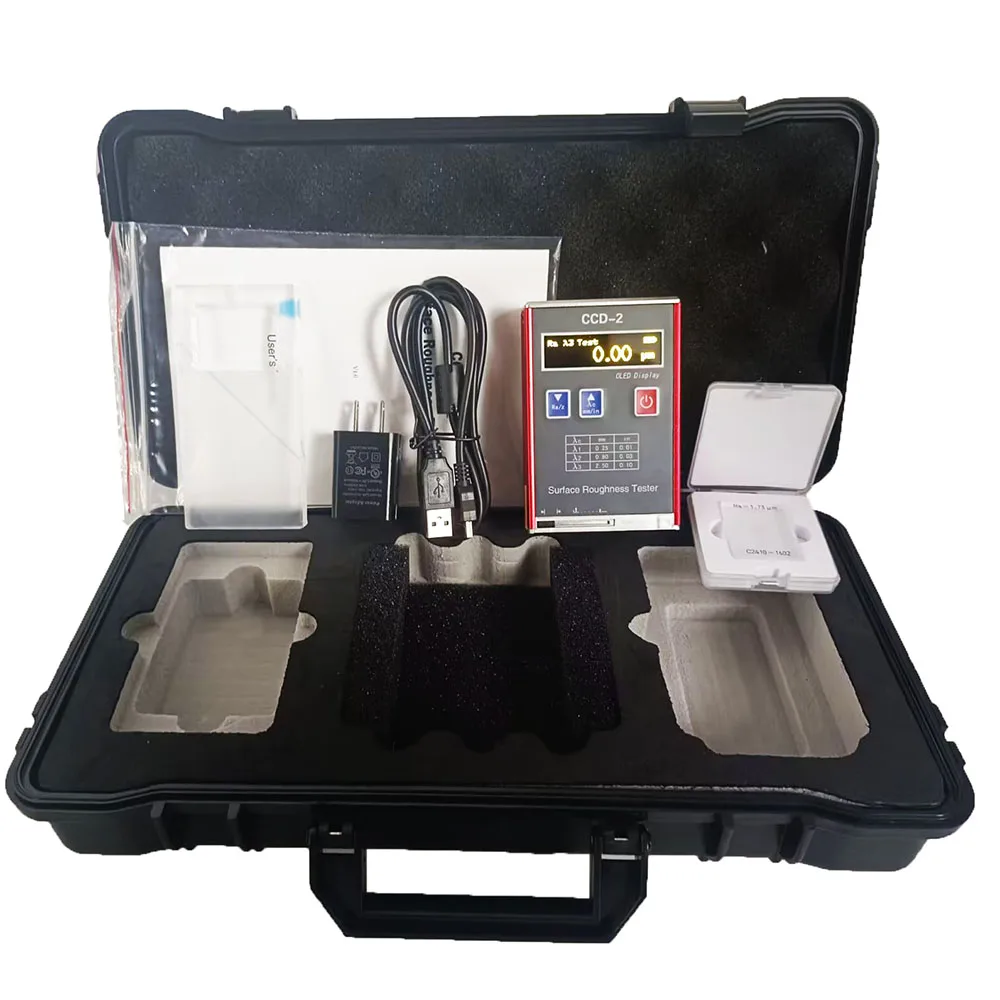 Surface Roughness Tester Meter with Accuracy 0.01&mu;m 4 Parameters Ra Rz Rq Rt Stroke Length 6mm Indication Accuracy 0.01&mu;m
