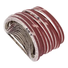

10pcs 60-1000grit Sanding Belt Alumina 15x330mm Circular Sandpapers Angle Grinder Grinding Polishing Wood Metal Woodworking