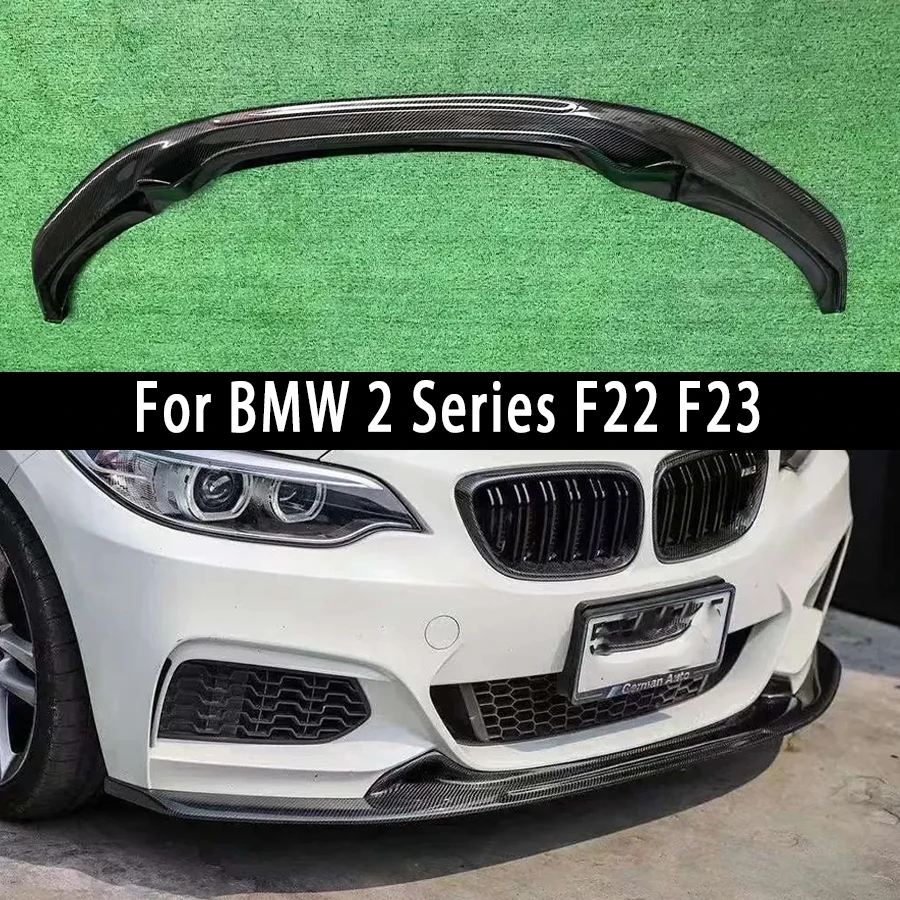

Для BMW 2 серии F22 F23 330 2014-2020 углеродное волокно автомобильный передний бампер губа передняя губа диффузор передний подбородок обновление кузова Комплект
