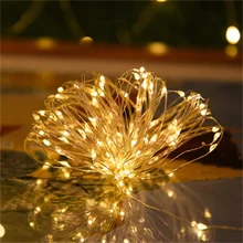 

1m/2m/3m/10m Battery-operated Garland Christmas Decorations for Home Decoration Festoon LED Light for Party Decoration New Year