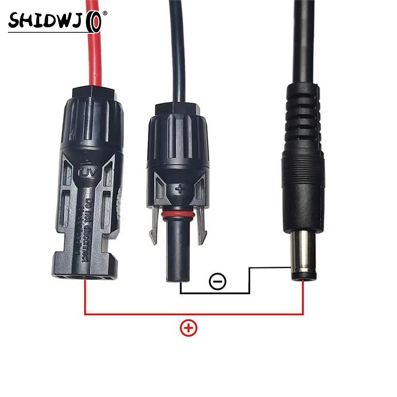 1pcs MC4 To DC 5521 Adapter 1.5m Extend Output Cable For Solar Panel Power Connector For Motor Home Yacht