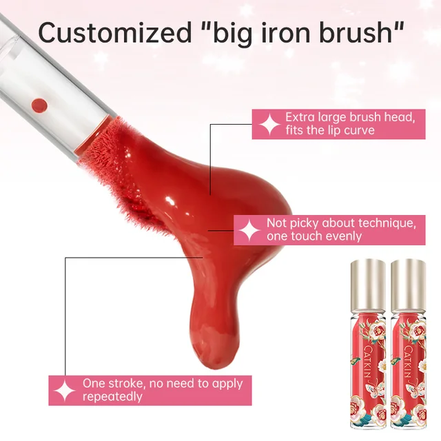 CATKIN Lip Essence Lipstick Lip Glaze Mirror Water Gloss Lip Gloss Moisturizing Glass Dudu Lip Lotion Lip Gloss