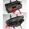 New Luxury Cow Genuine Leather Business Men's Briefcase Male Shoulder Bag Real Leather Men Messenger Bag Travel Computer Bag Big 2