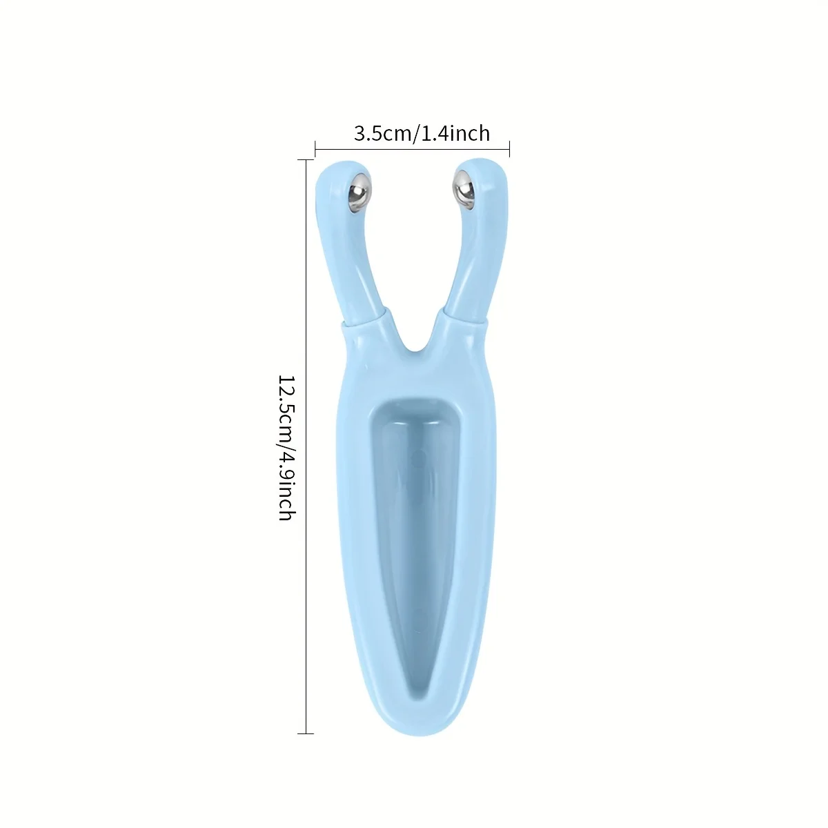 1pc Y-Shaped Nose Face Massager, Hypoallergenic Plastic Manual Lift Tool for Eye Neck Care, Home Travel Beauty Relaxation Gift