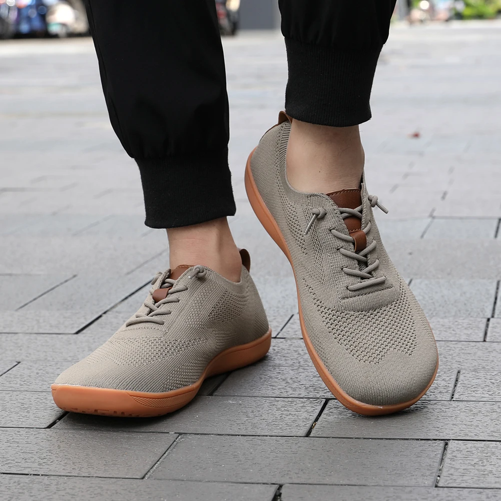Wide-Toed Shoes Minimalist Barefoot Shoes Unisex Mesh Breathable Casual Men Shoes Comfortable Outdoor Walking Sports Shoes 5