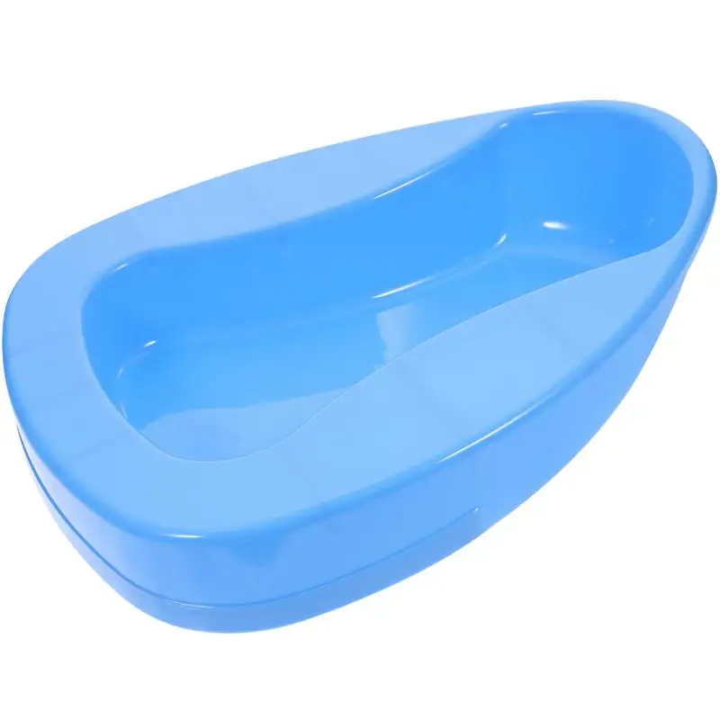 Thicken Bed Pan Bedridden Paralyzed Elderly Care Bedpan Plastic Toilet Bowl Drop Shipping (Blue, Random Color) 6